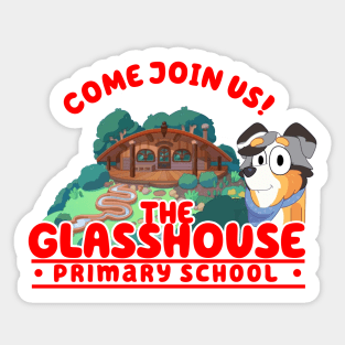 Bluey Glasshouse Primary School Full Color Sticker